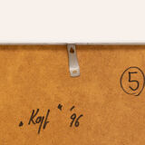 Rose, B/W Woodcut, 41 x 51 cm