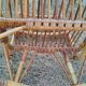 vintage antique rattan armchair