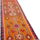 Turkish Handwoven Vintage Herki Kilim 93 cm x 316 cm