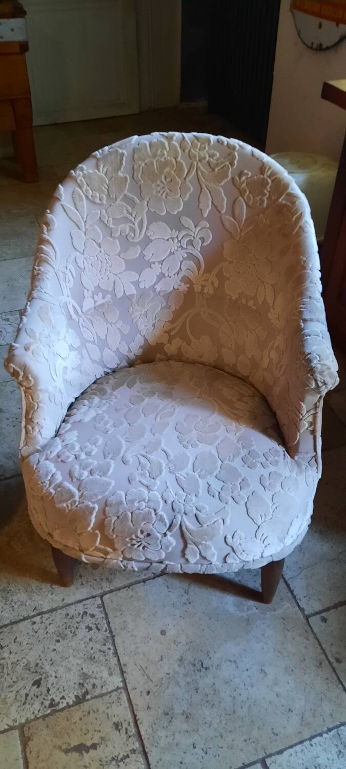 Paire de fauteuils crapaud