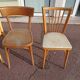 Set of 8 wooden bistro chairs bar mismatched