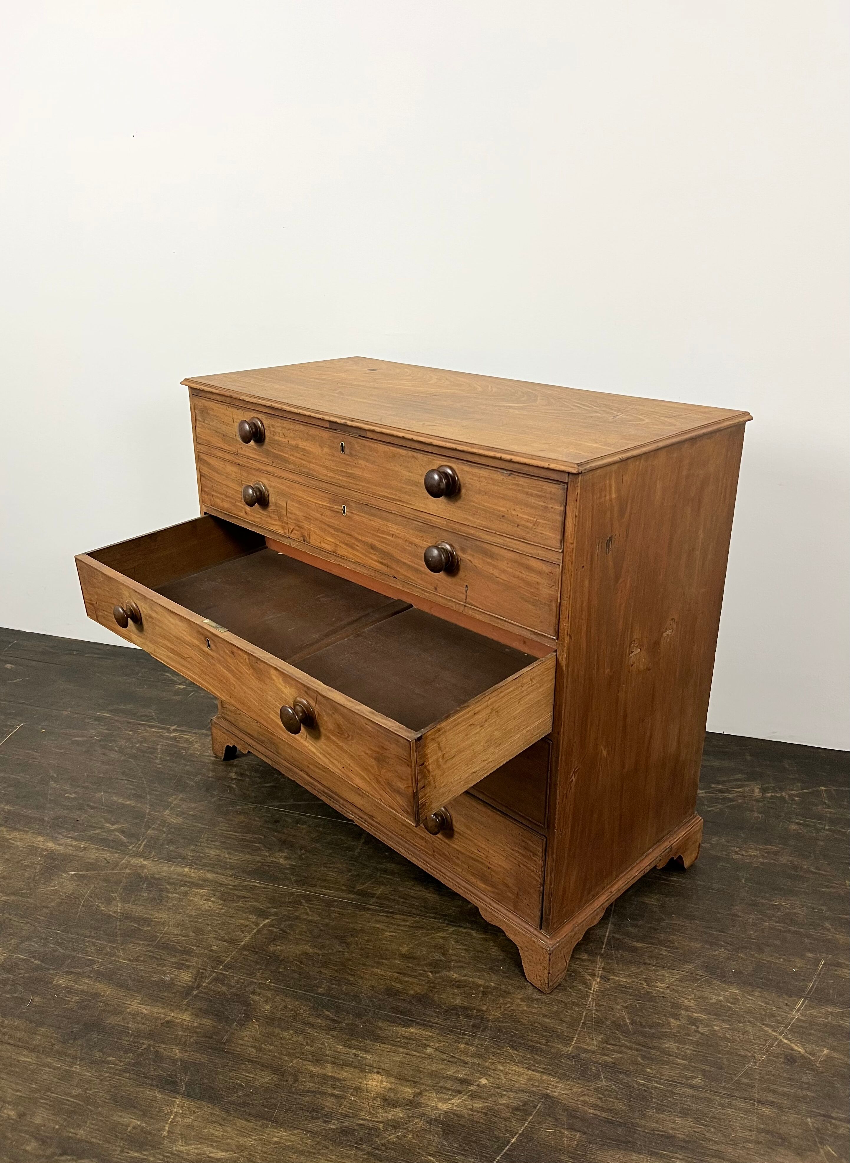 English bureau chest of drawers