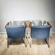 Pair of vintage design armchairs 'Bunny' 60s