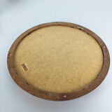 Oak wood mirror, 45cm, made in Germany