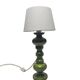 Polish postmodern bedside lamp in glass and pottery, 1980s