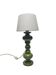 Polish postmodern bedside lamp in glass and pottery, 1980s