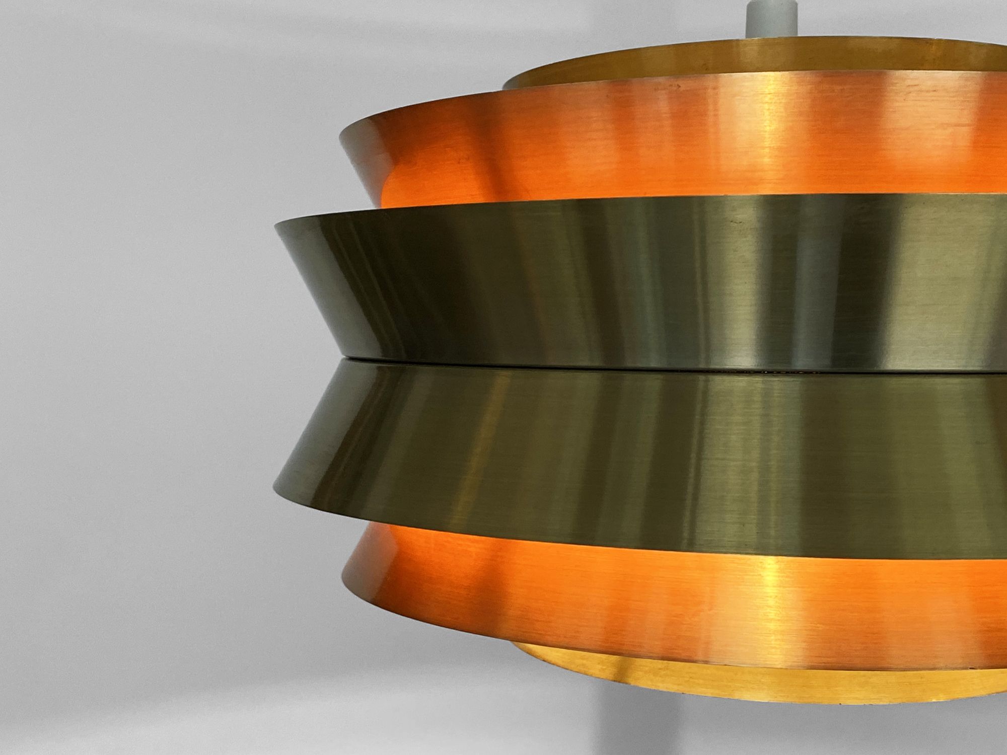 Pendant light "Trava" by Carl Thore for Granhaga Metallindustri. Sweden 1970s