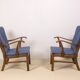 1940s Lounge Chairs by Tyge Hvass, Model 1628 for Fritz Hansen, Denmark