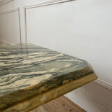 Octagonal marble coffee table