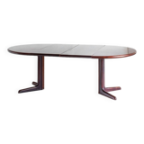 Scandinavian dining table with two extensions.Gudme Mobelfabrik. Rosewood. Denmark, 1960s