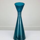 Vase scandinave verre bleu Kaj Franck Iittala