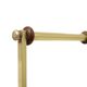 Brass rosewood magazine rack design sixties
