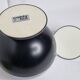 Coldy Lux ice bucket, spherical design in chrome and black metal, years.