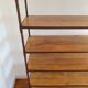Shelf / bookcase in metal and solid wood
