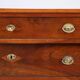 Commode ancienne en noyer 3 tiroirs, Italie XIXe siècle