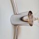 Vintage chrome metal wall light, 70s