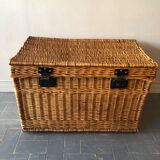 Old rattan trunk
