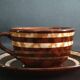English earthenware cup in "Mary" style, Sarreguemines.