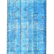 2x9 Vintage Light Blue Kitchen Runner Rug, 65x276Cm