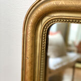 Louis Philippe Mirror beaded carved gold  74x98cm