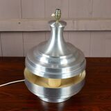 Vintage 1970s Brushed Aluminum Lamp