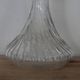 Vintage twisted glass carafe with stopper – H 31 cm