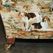 Pair of Howard Custom Love Seat Armchairs in Mulberry Silk Velvet