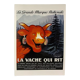 Original advertising lithograph "The Laughing Cow" - Rare proof before publication around 1930