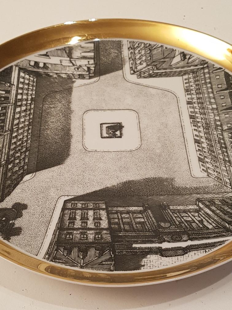 2 fornasetti porcelain plates