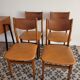 Quatre chaises vintage