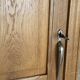 Restored solid oak bonnetière wardrobe