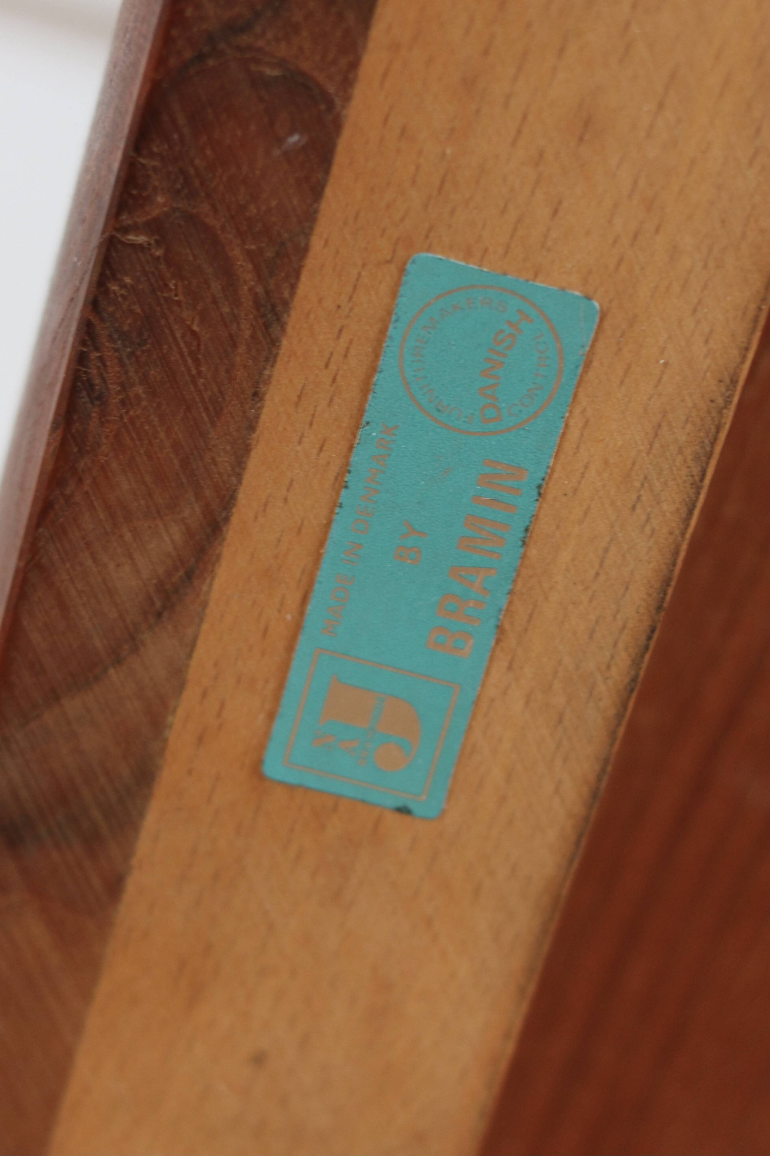 Scandinavian low table vintage teak Bramin 1960