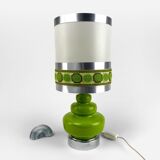 Green ceramic table lamp and fabric 70