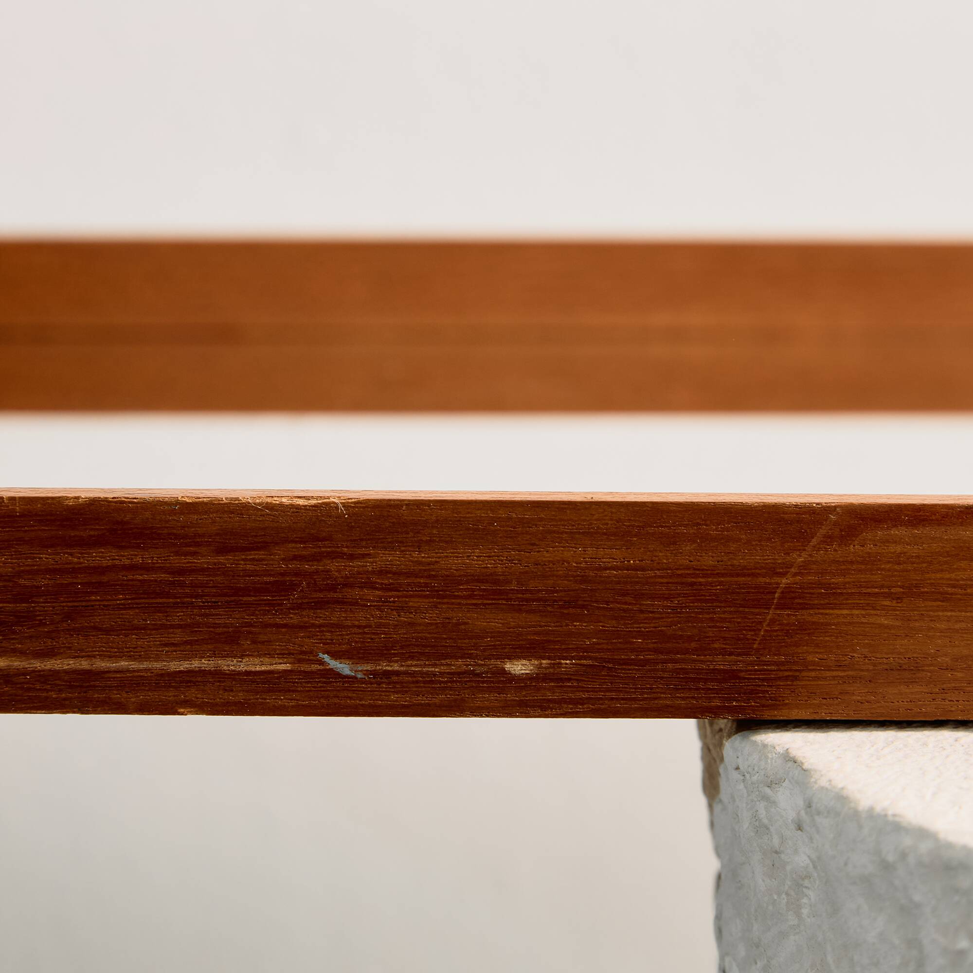 Framed mirror in teak