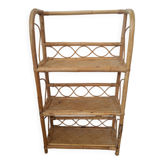 Rattan shelf