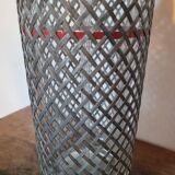 Old glass and metal siphon