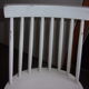 Chaise bois blanc 1950