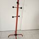 Black and red floor coat rack Italy 1980s Italian design style space age modernist