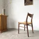 GS60 chair in exotic wood and straw, Arne Wahl Iversen, 1960s