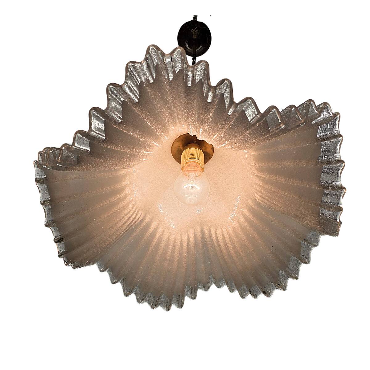 Lampe à pendentif Murano Fazzoletto, années 1970