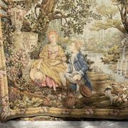 Romantic wall tapestry "Garden of Love", Franklin Mint, France