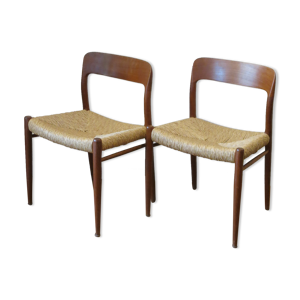 Paire de chaises de niels