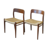 Pair of chairs by Niels Otto Møller