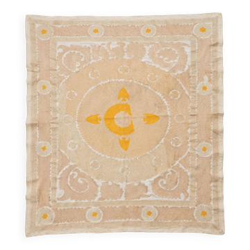 Nappe brodée à la main vintage 123x147 cm