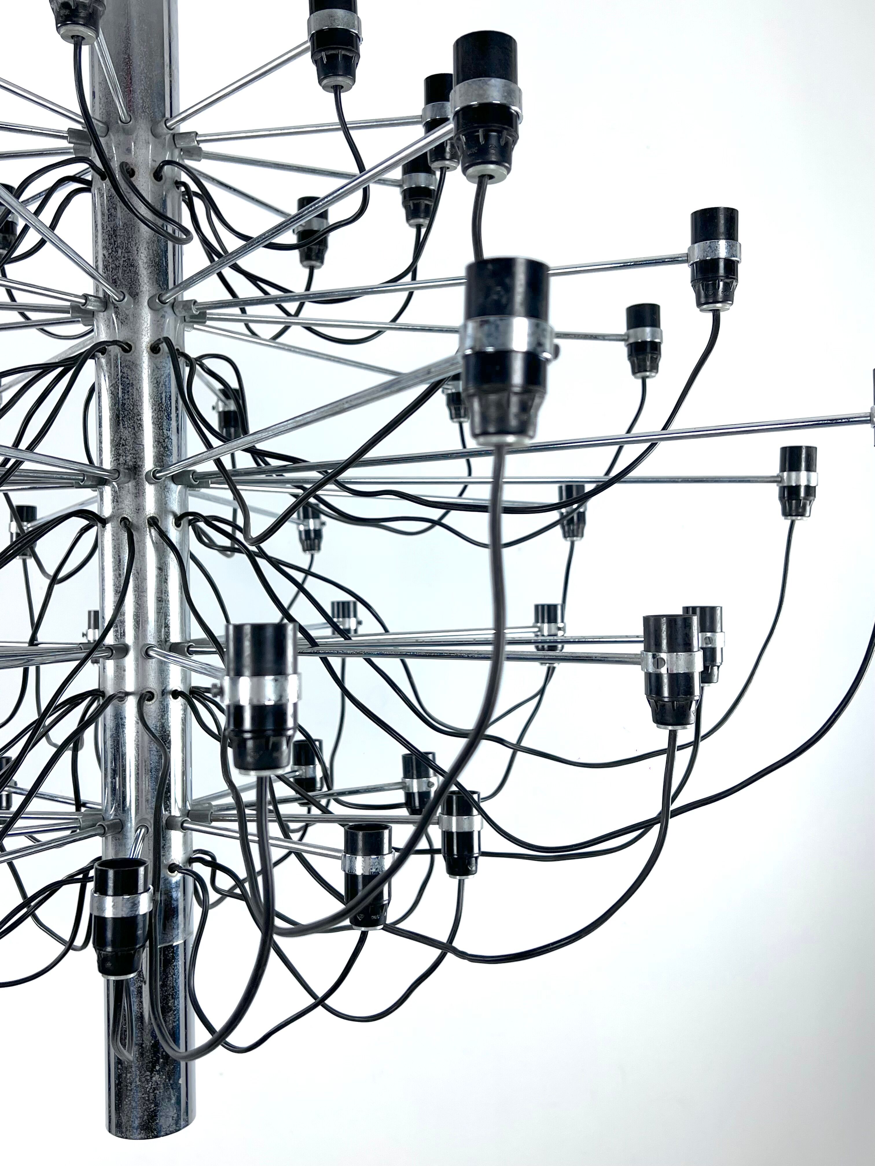 Chandelier 2097 by Gino Sarfatti for Arteluce Italy 1958