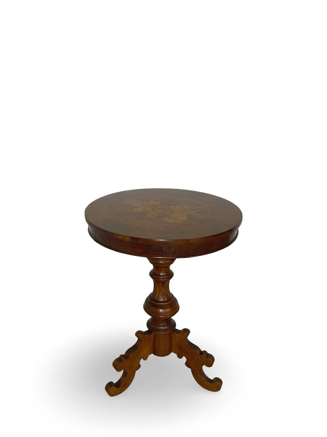 an antique Italian Sorrento occasional table top, from the 19th