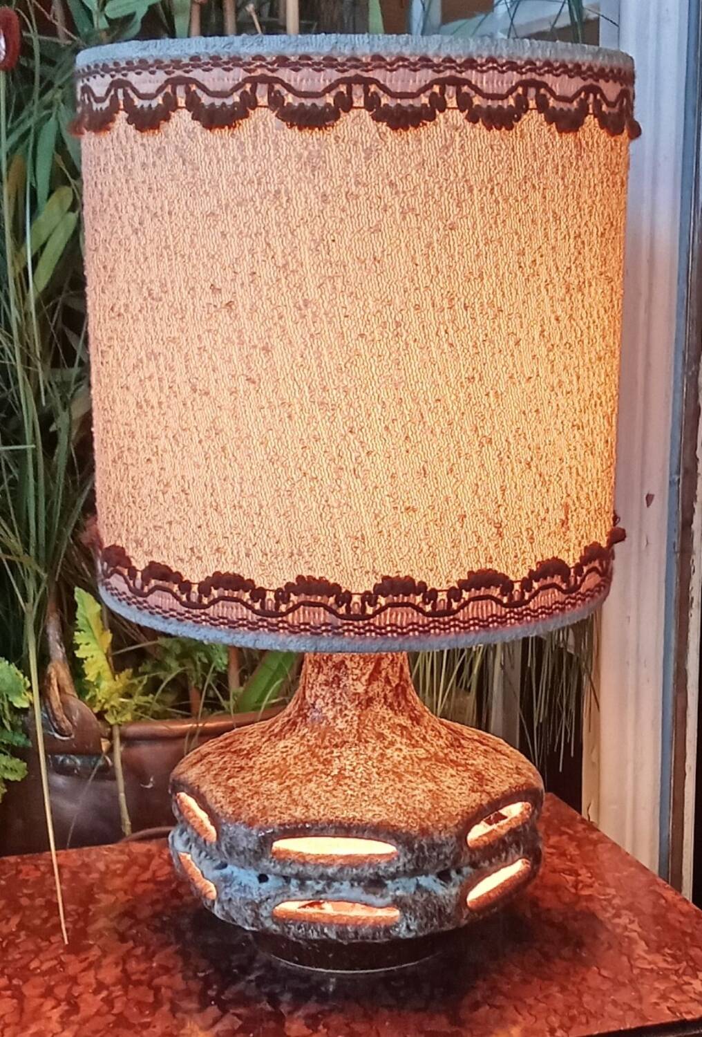 Stein Keramic West Germany Vintage Double Light Lamp