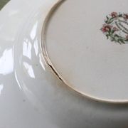 Soup plates x4, Onnaing, Guirlande model, 19th century
