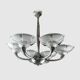 Lustre art deco 6 coupelles ezan