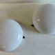 Plafonniers ou appliques globe opaline XL - mid.XXeme